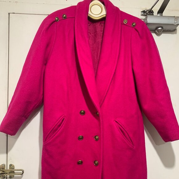 VINTAGE FOXRUN BY BALIMEL DOUBLE BREAST WOOL TRENCH COATS SIZE M - Picture 11 of 14